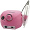Crisnails® Torno de Manicura Profesional de 30.000 RPM con 6 Fresas Peluquería Multicolores Nail Polisher (Rosa)