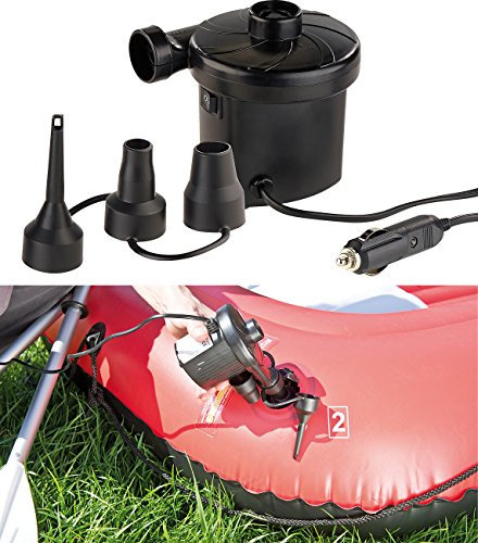 PEARL Elektrische Gebläsepumpe: Elektrische Luftpumpe mit 3 Aufsätzen, für 12 V, 75 Watt (Air Pump, Elektro Gebläsepumpe, verschiedenen)