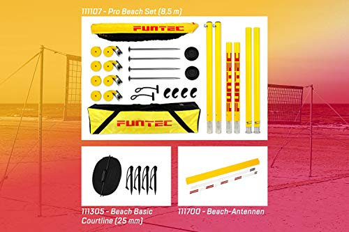Funtec Bundle: Pro Beach Set + Beach Basic Courtline (25 mm) + Netzantennen
