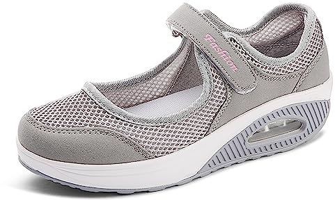 Sandali Sportivi Donna Scarpe da Ginnastica Sportive Sneakers Dimensione 35-42EU Basse Basket Sport Outdoor Fitness Mesh Scarpe da Corsa Scarpe da Barca Mesh Scarpe da Camminata Donna Mocassini Zeppa