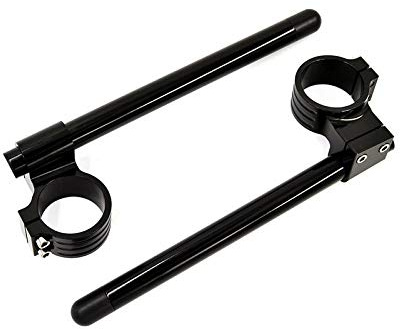 Stummellenker Clip On 50mm Durchmesser mit 30mm Erhöhung Alu Lenker schwarz
