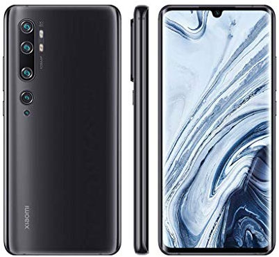 Xiaomi Mi Note 10 Téléphone 6Go de RAM+128 Go de ROM, écran incurvé 3D de 6.47, Processeur Octa-Core Snapdragon 730G, Caméra Frontale 32MP et caméra arrière 108MP, Mobile Global Version (Noir)