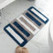 Treer rutschfeste Absorbent Badteppiche Badezimmerteppich, Weicher Mikrofaser Beflockung Moderne Einfachheit Waschbar Heimteppich Duschvorleger Küchenbodenmatten (50x80cm,Blau)