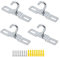 XLKJ 4 Pezzi Gancio a Soffitto,Ganci da Soffitto in Acciaio Inox Metallo Gancio per Soffitto
