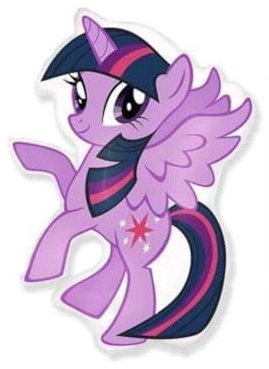 Ballonim® My Little Pony Twilight Sparkle ca. 80cm Luftballons Folienballon Party Dekoration Geburtstag
