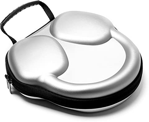 SHEAWA EVA-Reise-Tragetasche für Airpods Max Headset, tragbare Kopfhörer-Tragetasche, wasserdichte Aufbewahrungstasche, schützende Handtasche (Silber)