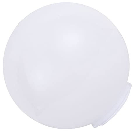 Beaupretty Weiß Acryl Lampe Post Globe Runde Lampe Schatten Ersatz Kronleuchter Wand Lampe Pole Außen Lampe Birne Abdeckung für Heim Tabelle Garten 250MM- 120MM