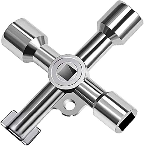 Tomario Meter Box Key Gas Key Meter Key Utilities Key for Electric Cupboard Cabinet Opening Key Zinc Alloy