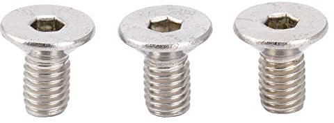 Musiclily Pro Metrisch M5X10mm Edelstahl Innensechskant-Senkkopfschrauben für Floyd Rose Locking Tremolo Block (3er Set)