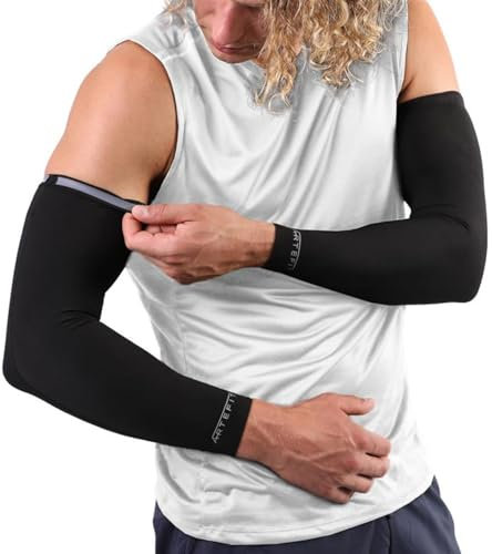 Compression arm sleeves - lasts 4x longer - Recover faster, train more - Retains fit, elastic, breathable, non-slip - Gaming Arm Sleeve - Tattoo Sleeve with UV 50+ protection L