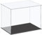 sourcing map Acryl-Vitrine, Kunststoff-Box, Würfel-Aufbewahrungsbox, transparent, klein, staubdicht, 36 x 21 x 25,5 cm, für Sammlerstücke