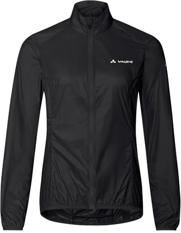 VAUDE Damen Matera Air Jacket, Leichte Windjacke, winddicht, atmungsaktiv & wasserabweisend, kleines Packmaß, Passform: Slim fit, black, 40