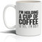Punkcards - Funny Coffee Mugs for Friend - “I'm Holding A Cup of Coffee” - Novelty Humorous Tea Cup for Men - Secret Santa Gift - Birthday Gift - Quirky Ceramic Mug