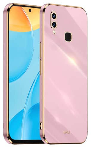 EASSGU [Telaio Elettrolitico Custodia per Redmi Note 7 (6.3 Inches) Cover Protettiva in Morbido Silicone TPU - Viola