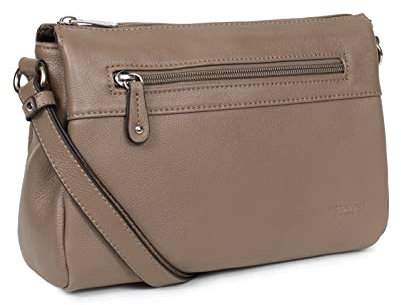 Hexagona - Sac porté Travers - Compatible téléphone Portable - pour Femme - Collection Confort - Écorce - en Cuir