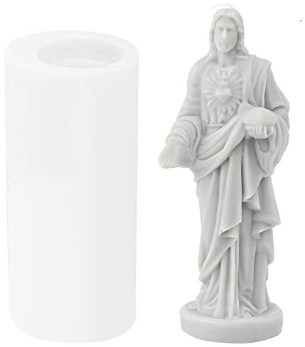 3D Jesus Silicon Kerzenform Für Die Herstellung Von Kerzen DIY -porträt Kerze Machen Kits Seife Harzform Geschenke Handwerksheimdekoration