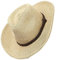 budiniao Restez confortable et élégant léger hommes grande taille chapeau de soleil papier large bord plage pliable casquette homme chapeau de paille, Mélanger le beige, M 58cm
