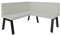 FURNISTAR Eckbank Akiko Metal A - Eckbankgruppe für Ihrem Esszimmer, Küche modern, Sitzecke, Essecke. Perfekt für Küche, Büro und Rezeption. Solide und Starke Verarbeitung. (130x130-Inari22)