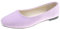 Rojeam Womens Flats Shoes Portable Pumps Ballet Flat Slip-on Ballerina Pumps Shoes Ladies Loafers, Light Purple, Size 6.5