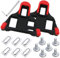 CNC Rennrad Pedalplatten/Cleats für Shimano SPD SL, Kompatibel Shimano Cleats SPD SL (0/2/6° Float)（SM-SH10/SM-SH11/SM-SH12） Indoor Cycling & MTB Road Bike Pedal Cleat Set
