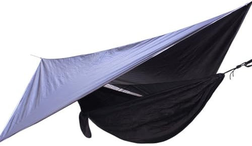 Hamaca,hamaca for acampar,hamaca con dosel, sombrilla, mosquitera, resistente a la lluvia, puede ser utilizada por dos personas, adecuada for parques, playas, campamentos y otros lugares al aire libre