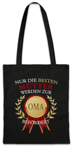 Urban Backwoods Nur Die Besten Mütter Werden Zur Oma Hipster Bag Stofftasche Stoffbeutel