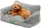 MEWOOFUN Cat Sofa Cat Bed for Indoor Cats, Kitten Bed Pet Sofa with Removable Washable Cover and Non-Slip Bottom for Small Dogs, 65x45cm Grey