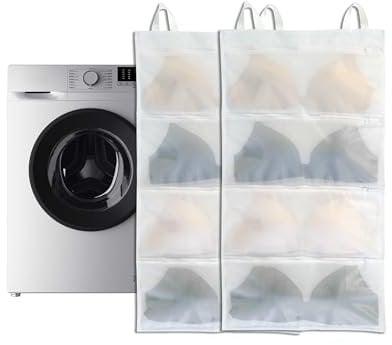 Yusunfun wäschenetz bh für waschmaschine, Kann 8-BHs in einem bh wäschenetz zur Unterstützt drei Arbeitsmodi: Reinigung, wäscheständer und aufbewahrung,2-teilig(A-D cups)