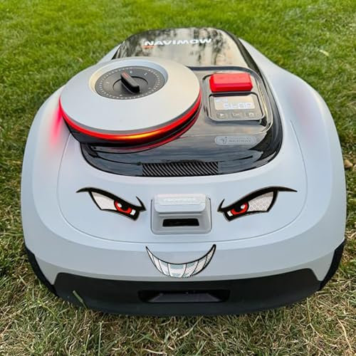 IKSAMY Adesivo per robot tosaerba, robot tosaerba, autoadesivo, resistente alle intemperie, decorazione per robot tosaerba, per robot tosaerba, Gardena, Navimow, Luba 2, Worx