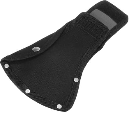 M METERXITY Custodia Accetta, Custodia Accetta 1.32Lb, Copertura Doppia Testa Accetta Doppia Chiusura Portatile per Escursioni Aperto/Lavori Aperto Protezione Lama Accetta Copertura [Nero]