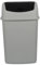 Jolie Max 35L Large Swing Top Kitchen Bin - Plastic Dustbin with Flip Top Lid - Ideal for Home and Office Waste Management - Easy to Clean, Recycle Rubbish Bin. (Grey with Black Lid)