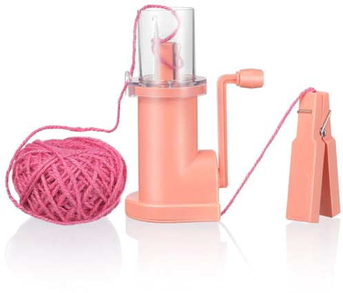 Tofficu Hand Operated Knitting Machine Spool Knitter Bracelet Weave Tool Mini Knitting Mill for DIY Cord Weaving with Clip and Instruction Book for Beginners Kids and Adults