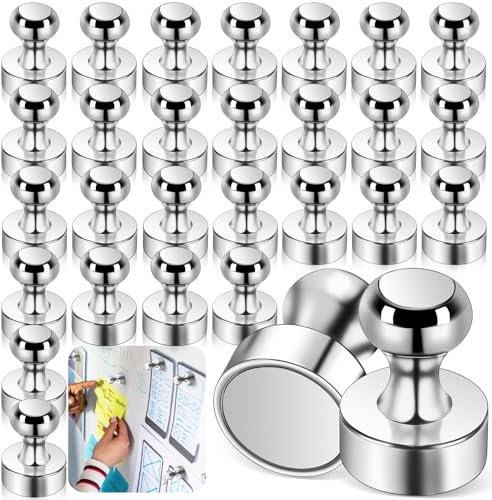 VEPEPE 36 Stück Extra Starke Magnete Neodym, Kleine Starke Magneten für Pinnwand, Kühlschrank, Whiteboard, Magnettafel, Stecktafel, Büro, 12 x 16 mm Mini Kegelmagnete Stark