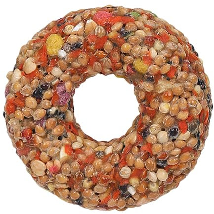 Wellensittich Leckerlis - Vogelspielzeug, Zahnen Und, Unterhaltung, Training, Belohnung | Getreide Beißspielzeug in Donut-Form Zur Beschäftigung Und Training Für Agaporniden & Voliere Zubehör