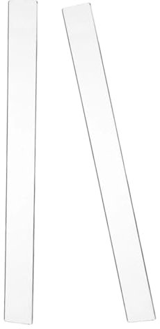 Alipis 2Pcs Acrylic Rolling Pin Guides for Measuring Dough Thickness Reusable Baking Tools for Cookies Pastries and Fondant Use Leveling Ruler Strips for Dough Consistency