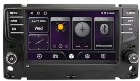 Android 15 Car Radio 7 Pollici 2 Din Touch Screen per Volkswagen Golf 7 Lamando Magotan 2012-2018 con Carplay Android Auto Bluetooth GPS WIFI FM RDS Radio Telecamera Posteriore Car Stereo.(B1 2+32G)