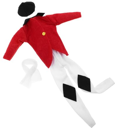 BESPORTBLE Puppenreitzubehör Hut Schal Jacke und Hose für Große Puppen Mini-Puppen-anziehkleidung Puppenaccessoires für Sammler und Spielzeug