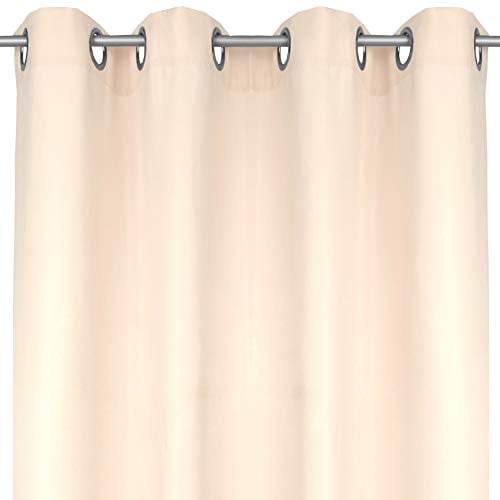 Bestlivings Blickdichte Beige Gardine mit Ösen in 140x175 cm (BxL), in vielen Größen und Farben