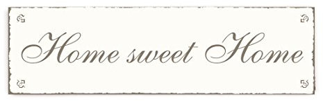 Dekoschild HOME SWEET HOME 20 x 6 cm - Shabby Vintage Schild