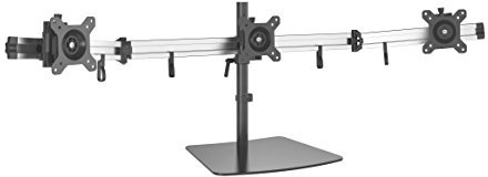 HFTEK 3-Fach-Monitor Tisch Stand Ständer Halterung Halter Tischhalterung für 3 Bildschirme von 15 – 27 Zoll (MP230S-L)