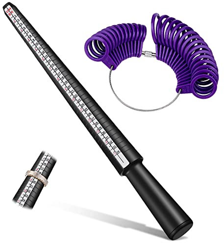 Topker Ring Größe Dorn Stick Finger Gauge Ring Sizer Mess Schmuck Werkzeug Set Schmuck Werkzeuge Ring Vermesser