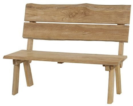 Bank Teak Baumstamm 130cm