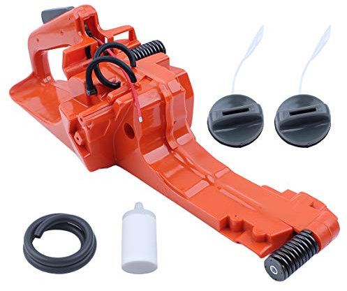 HAISHINE Réservoir de Carburant pour gaz Poignée arrière Tampon à Ressort Capuchons Assemblage pour Husqvarna 362 365 371 372 372XP Scie à chaîne Essence Pièces détachées