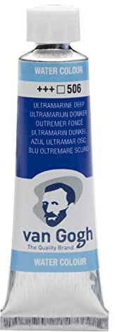 Van Gogh Aquarellfarbe, 10ml Tube, Ultramarin dunkel 506