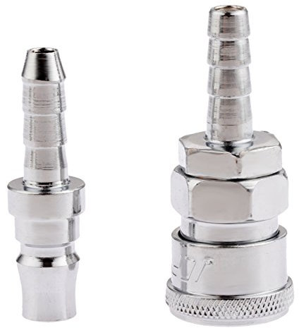 Air Line Hose Fittings Quick Release Coupler Bayonet Connectors for 8mm Inner Diameter-Pack of 2