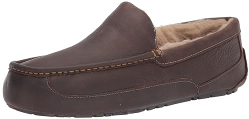Ugg Ascot Men's Slippers, Tan leather, 42 EU Weit
