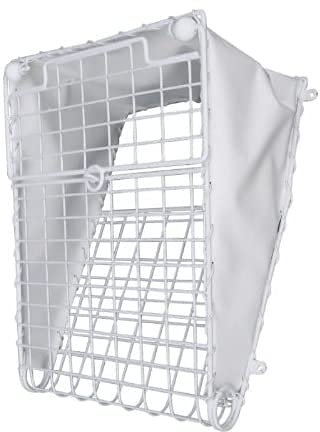 Ironmongery Solutions® Folding White LetterBox Cage Post Mail Catcher Post Letterbox with Flexible PVC Material 400x310mm