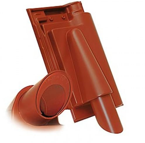 Fleck PVC Solardurchgang 50/70 mm für Braas Frankfurter Variante Farbe Braas matt dunkelbraun