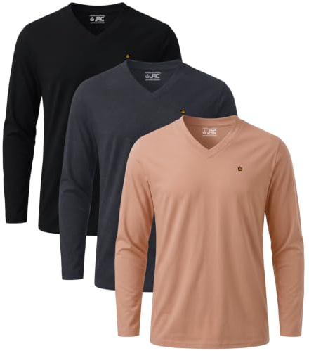 JRC Just Royal Clothing 4er-Pack Herren V-Ausschnitt Kurzärmlige T-Shirts