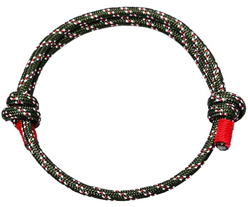 Cupimatch Bracciale Uomo Corda Intrecciata,Braccialetto Donna Nautico Bracciali Regolabili Marine Abbinamento Colore 3